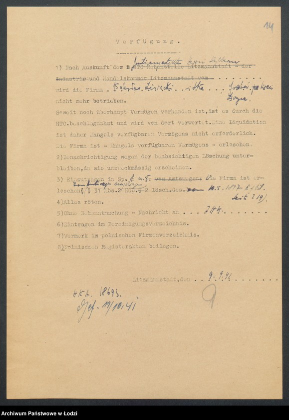 Obraz 16 z jednostki "Bolesław Lisiecki i s-ka – wydzierżawienie i eksploatacja cegielni w majątku Grabów"