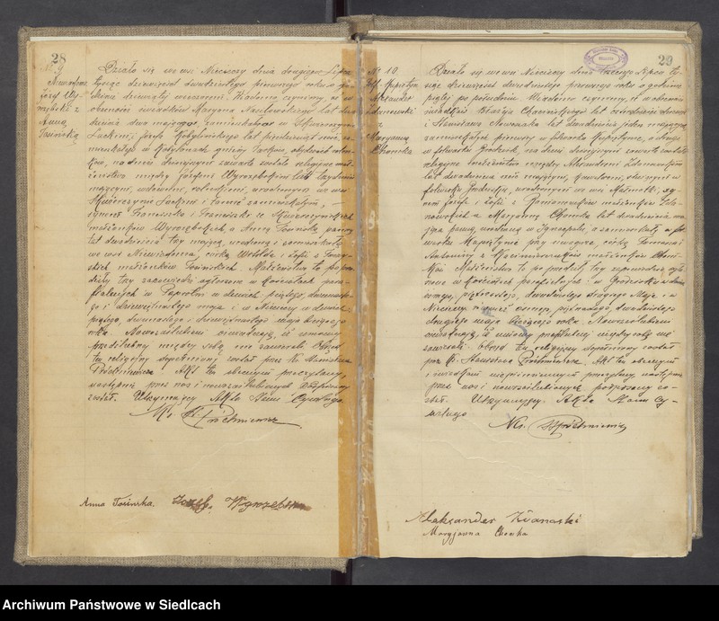 image.from.unit.number "Unikat aktów małżeństw Parafii Nieciecz od 1919 roku do 1937 roku do nr 29"