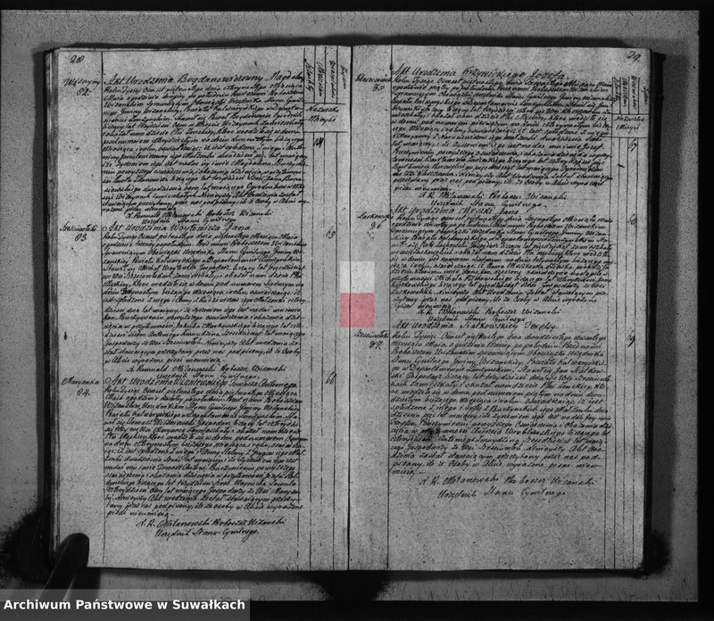 image.from.unit.number "Akta urodzonych gminy wiżayńskiey powiatu kalwaryskiego w departamencie łomżyńskim od dnia 1-go miesiąca stycznia 1815 roku do dnia ostatniego miesiąca grudnia tegoż roku"