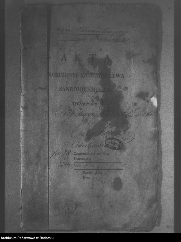 image.from.unit.number "Regulacji hipoteki dóbr Odechowa, vol. 1"