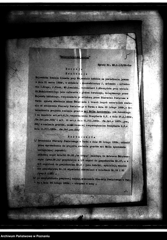 Obraz 9 z jednostki "Regulacja hipoteczna scalonych gruntów wsi Wólka powiatu tureckiego"