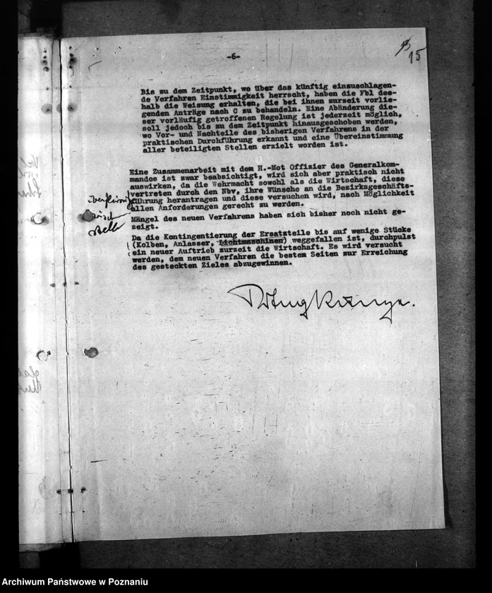 Obraz 19 z jednostki "Beschlagnahme - Anordung der Kraftfahrzeuge. Berichte über die Verkehrslage"