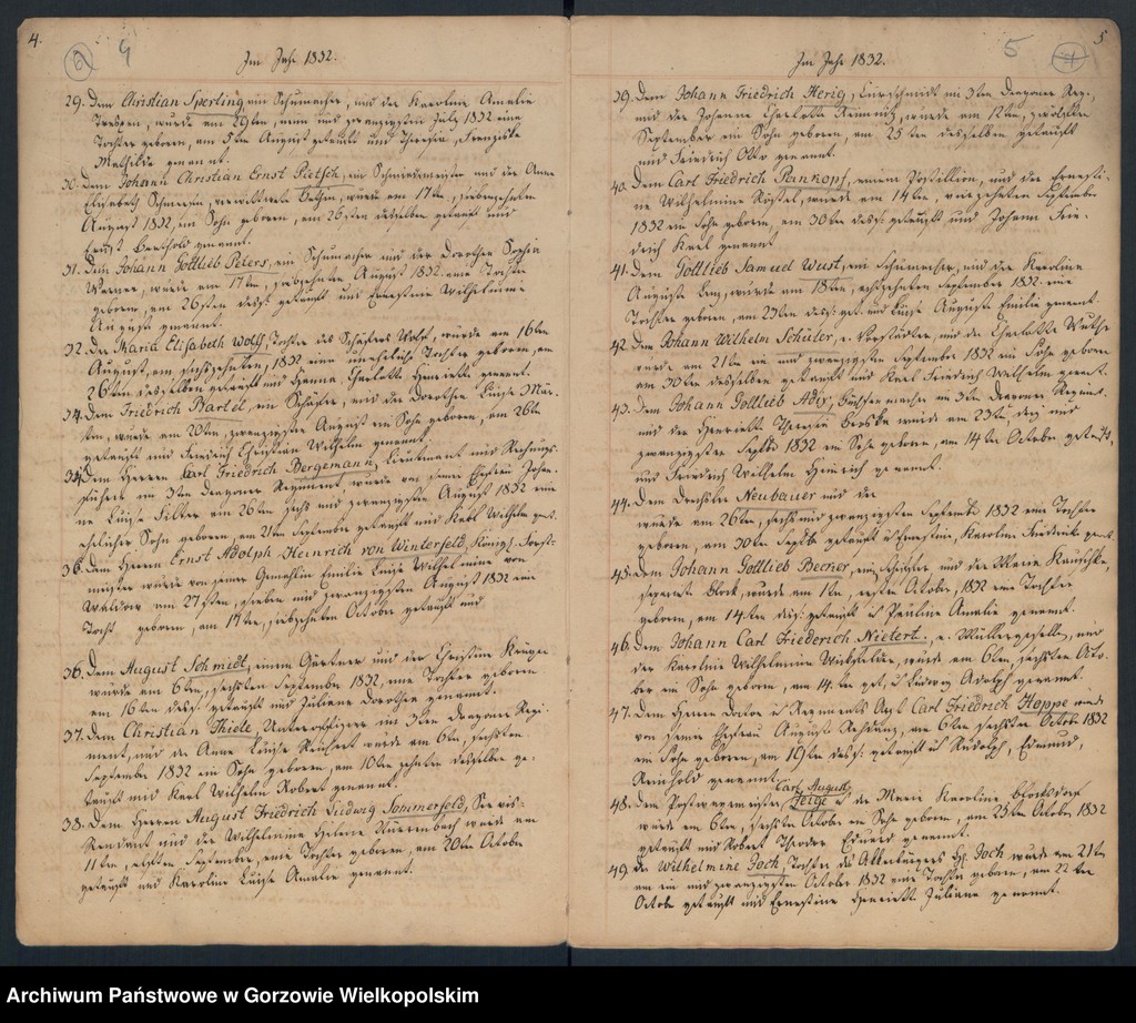 image.from.unit.number "Geborne und Copulirte in der Gemeine in Concordien Kirche zu Landsberg an der Warthe"