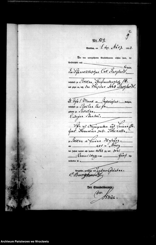 image.from.unit.number "Sterbe-Haupt-Register Breslau I 1883 Band 3"