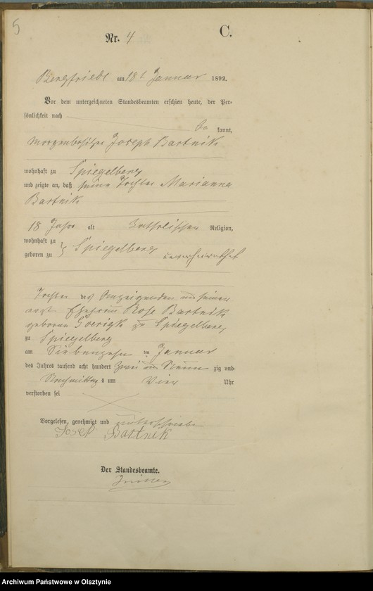 image.from.unit.number "Sterbe-Haupt-Register Nr 1 - 51"