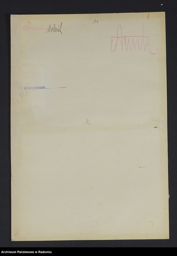 image.from.unit.number "[Wnioski o wydanie dowodów osobistych oraz nie odebrane dowody Szerman Fajwel - Szmajer]"