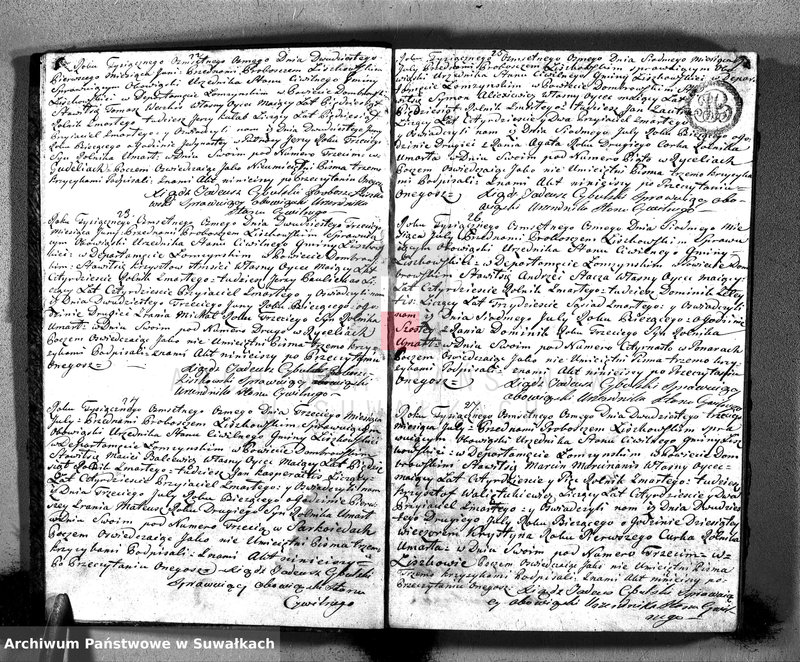 Obraz 7 z jednostki "Akta Umarłych od pierwszego Maia Roku Tysiącznego Osimsetnego Osmego Parafij Liszkowskiey"