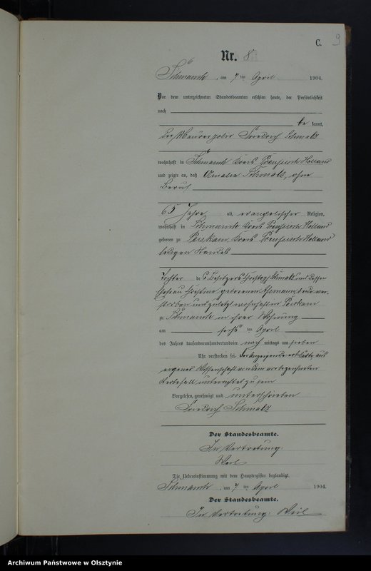 image.from.unit.number "Sterbe-Neben-Register Nr 1 - 27"