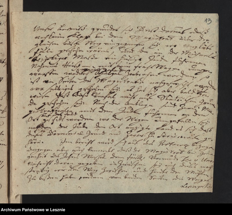 Obraz 15 z jednostki "[Die Verbesserung des Weges auf Fraustadt zu ad Instantiam des Herrn Landesdirektors Freicherrn von Schlichting]"