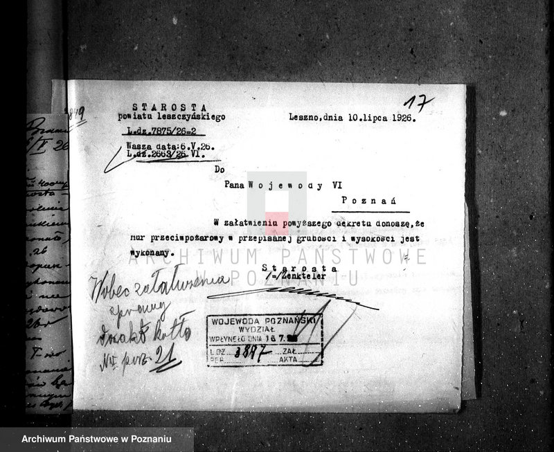 Obraz 20 z jednostki "Zakłady wyrobów włókienniczych Towarzystwo Akcyjne "Linum" w Lesznie nr woj. kotła 21"