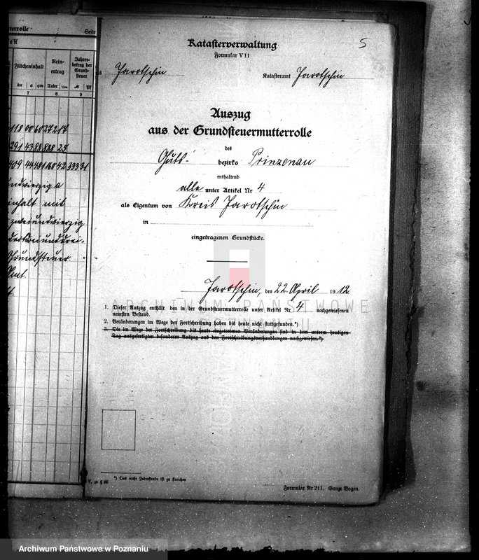 Obraz 9 z jednostki "Dobra Miniszew - sprawy katastralne"