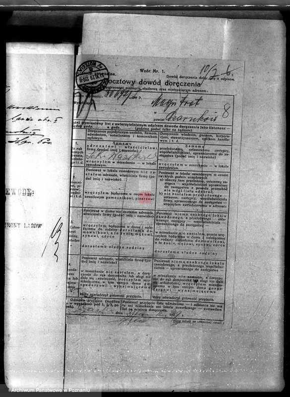 Obraz 12 z jednostki "Magistrat miasta Czarnkowa /nadzór nad gospodarką leśną/"