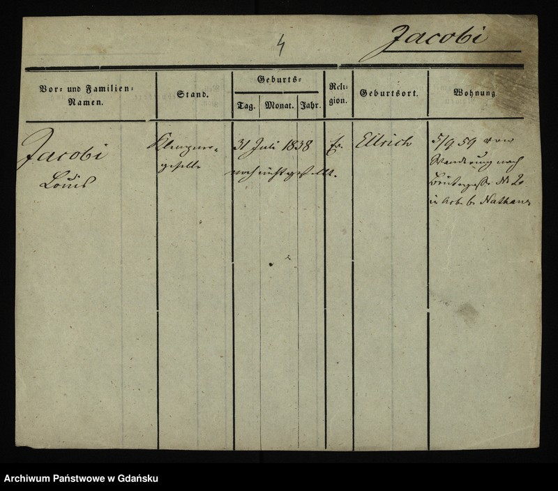 image.from.unit.number "Karty meldunkowe: Jacobi Karl - Jacoby"