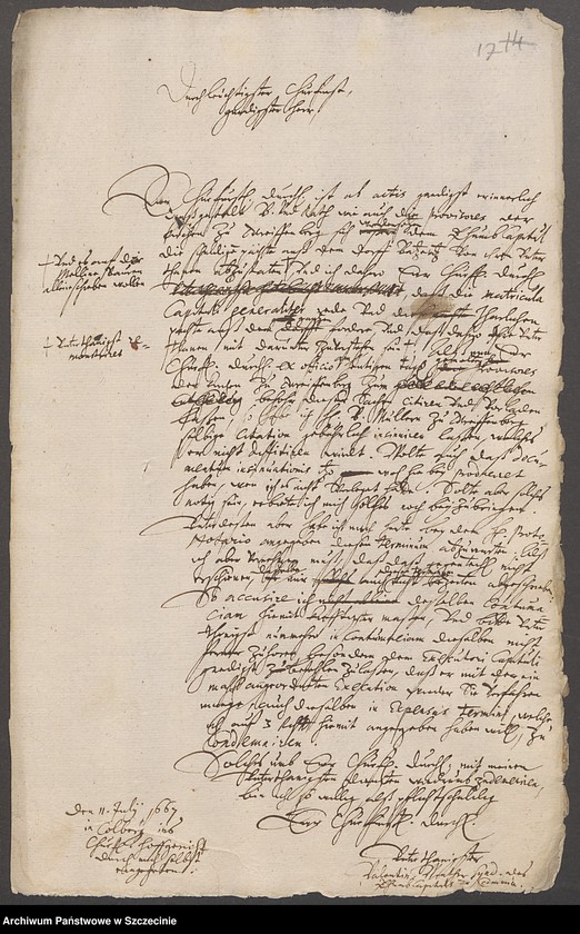 image.from.unit.number "Exekution gegen die Bauern zu Batzwitz [Baszewice]."