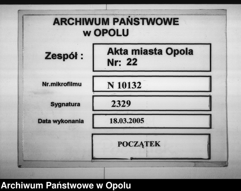 Obraz 1 z jednostki "Acta des Magistrats zu Oppeln betreffend das Statut der alten Schuhmacher Innung"