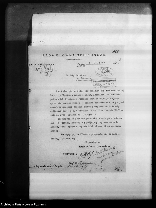 Obraz 5 z jednostki "Korespondencja w sprawie pomocy materialnej dla Kresów Wschodnich."