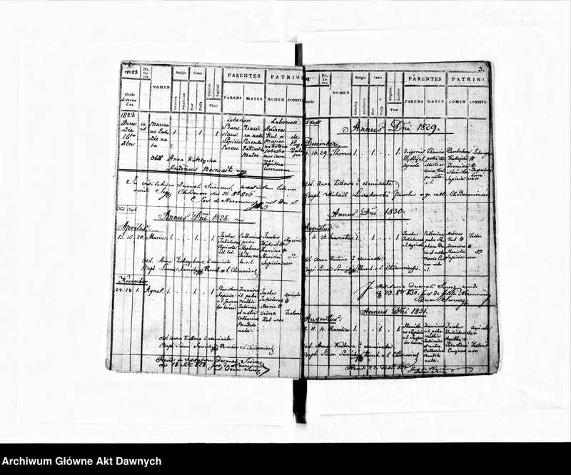 image.from.unit.number "Parafia: Chodorów. Dekanat: Świrz. Księga metrykalna urodzeń tylko dla wsi Zaleśce."
