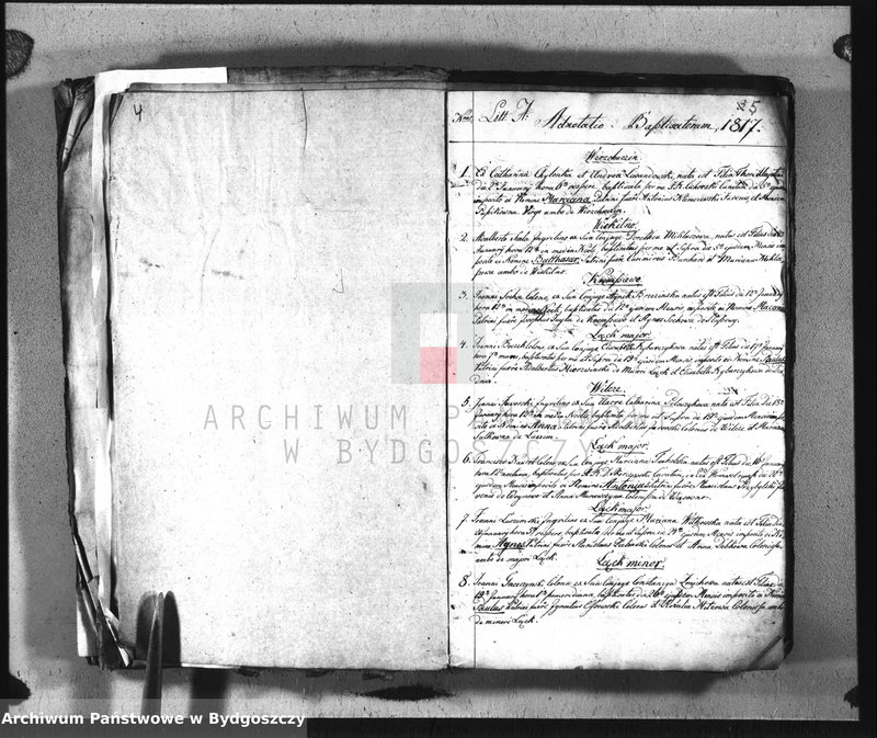 image.from.team "Akta metrykalne parafii rzymskokatolickiej w Wierzchucinie, pow. Bydgoszcz"