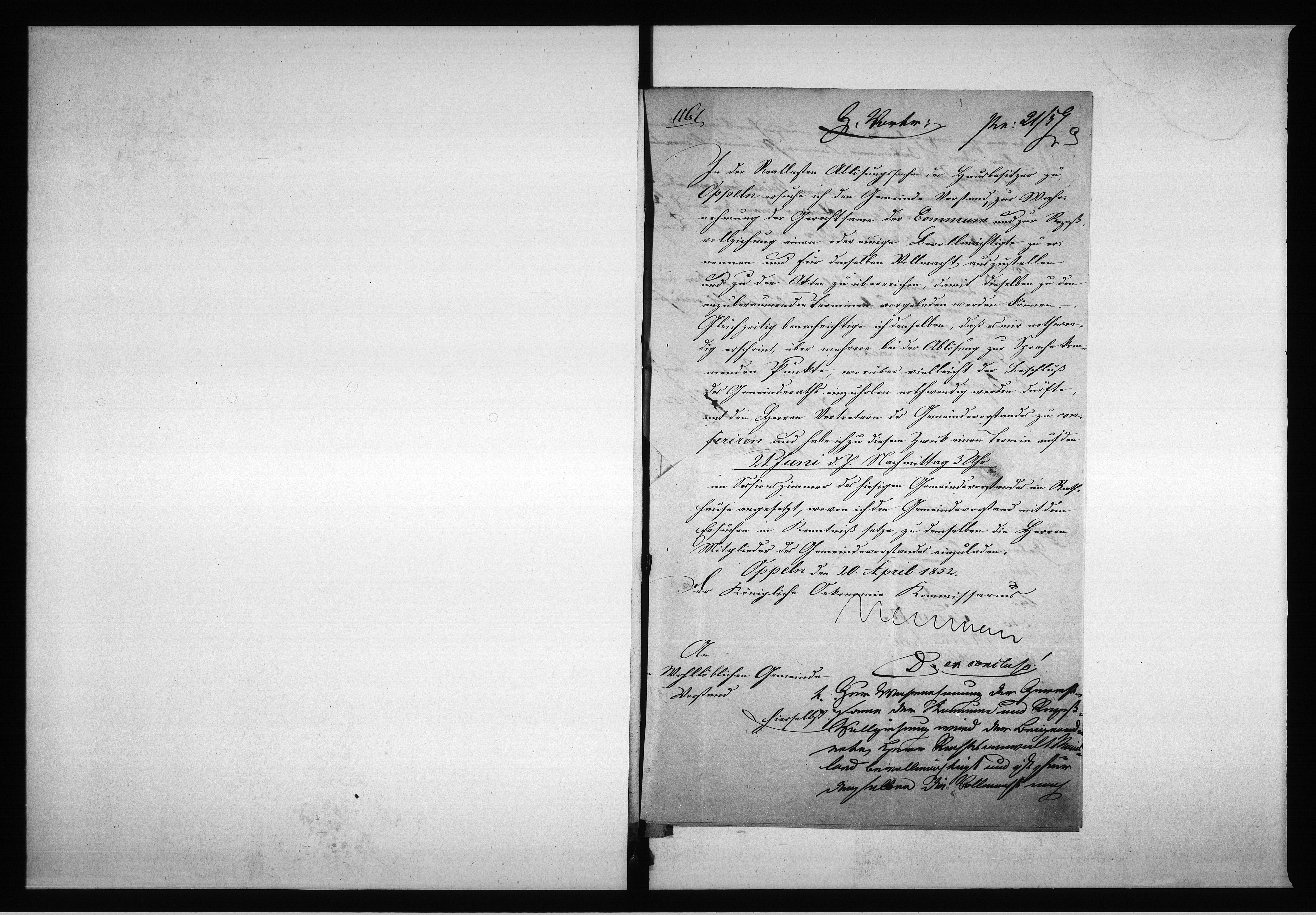 Obraz 11 z jednostki "Acta des Gemeinde Vorstandes zu Oppeln, betreffend: die Ablösung der, auf den städtischen Häusern und Grundstücken haftenden beständigen Gefälle de Anno 1852"