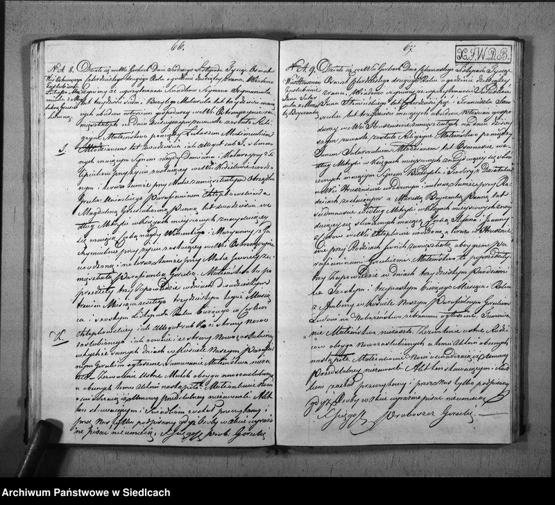 Obraz 18 z jednostki "Akta urodzin, małżeństw, zgonów"