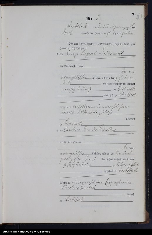 image.from.unit.number "Heiraths-Neben-Register Nr 1 - 14"