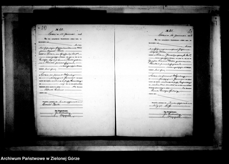 Obraz 15 z jednostki "[Księga akt urodzenia rok 1896-Żary miasto]"