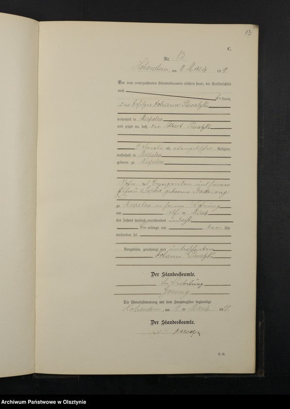 image.from.unit.number "Sterbe-Neben-Register Nr 1 - 45"