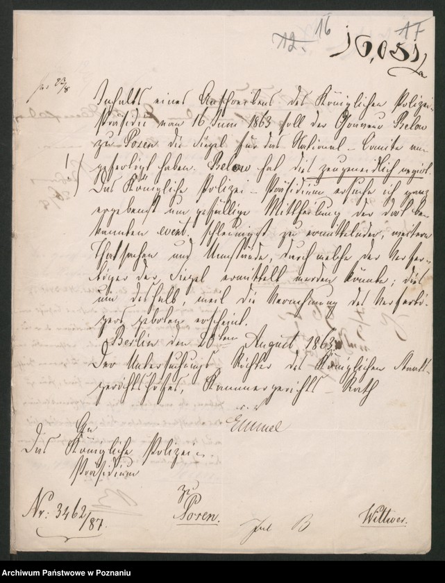 Obraz 19 z jednostki "A. betr. den Graveur Friedrich Wilhelm Below"