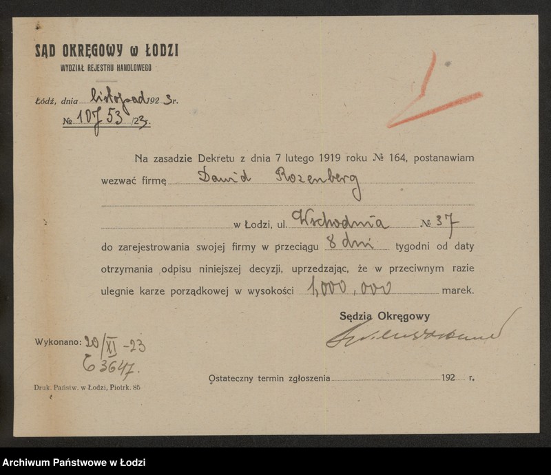 Obraz 3 z jednostki "Dawid Rozenberg- sprzedaż szkła i fajansu"