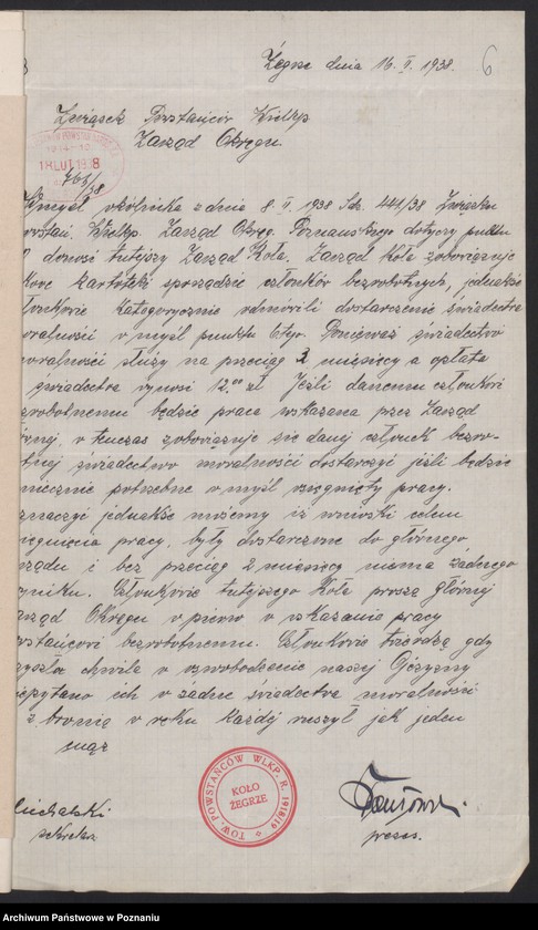 Obraz 8 z jednostki "Żegrze, powiat Poznań - akta koła."