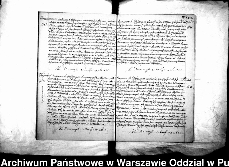Obraz 11 z jednostki "Akta urodzeń, małżeństw i zgonów"