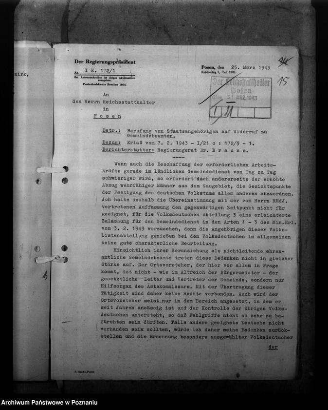 Obraz 19 z jednostki "Berufung von Staatsangehörigen auf Widerruf zu Gemeindebeamten"