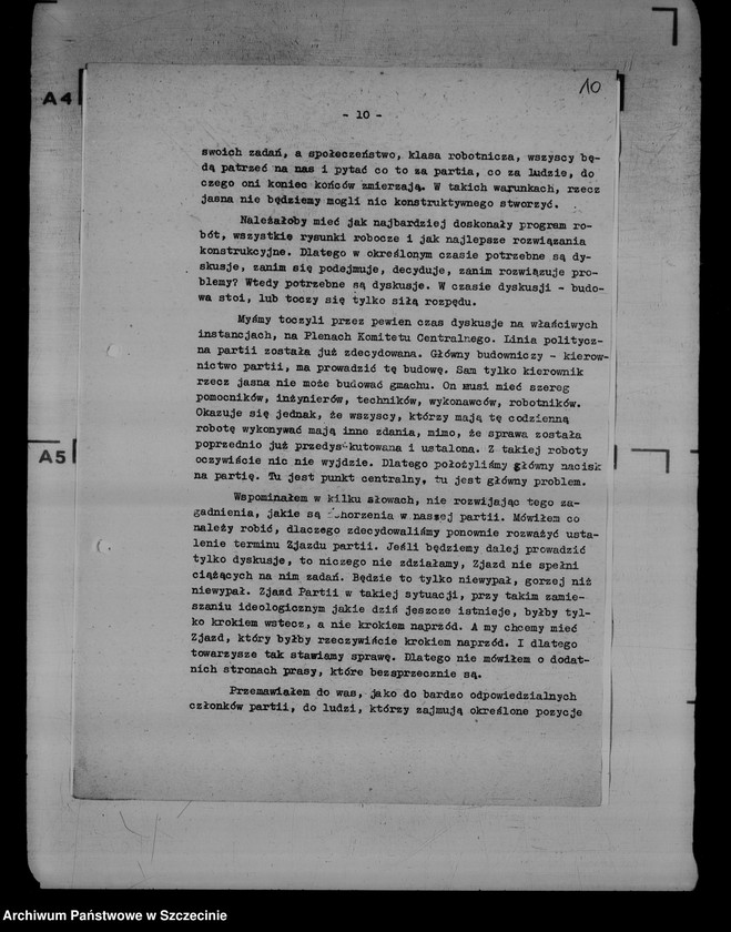 image.from.unit.number "Fragmenty przemówienia Władysława Gomułki na naradzie z dziennikarzami"