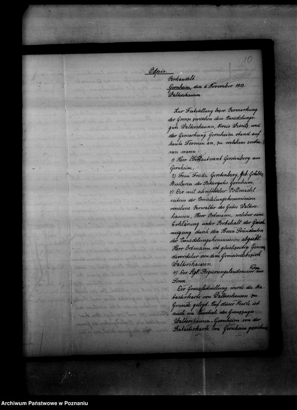 Obraz 13 z jednostki "Protokoły graniczne - odpis /majątków ziemskich/"