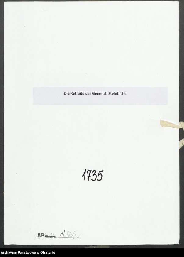 image.from.unit.number "Die Retraite des Generals Steinflicht"