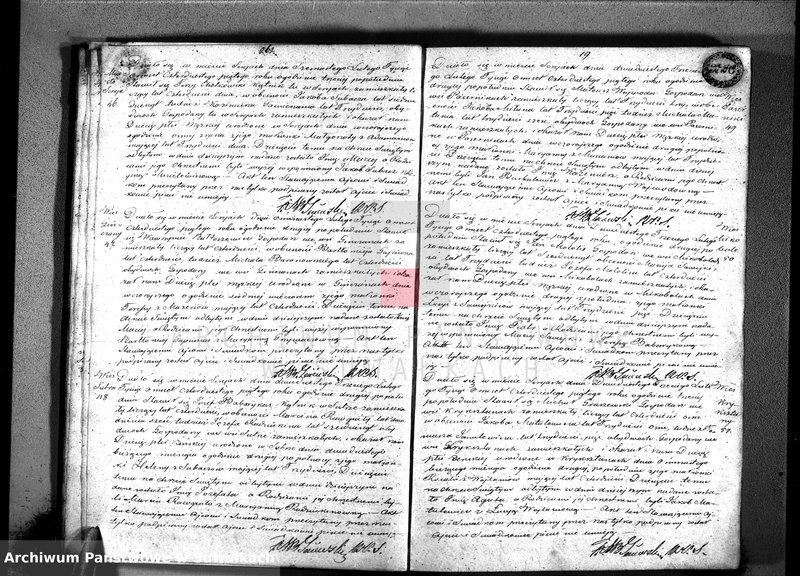 image.from.unit.number "Księga duplikat znajdująca się w trzech oddzielnych tomach to jest urodzonych, zaślubionych i umarłych parafii katolickiej Sereje z roku 1845"