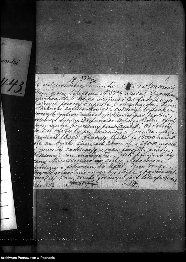 Obraz 5 z jednostki "Sprawy gospodarcze-ogólne Obstalunki na polecenia z Warszawy"