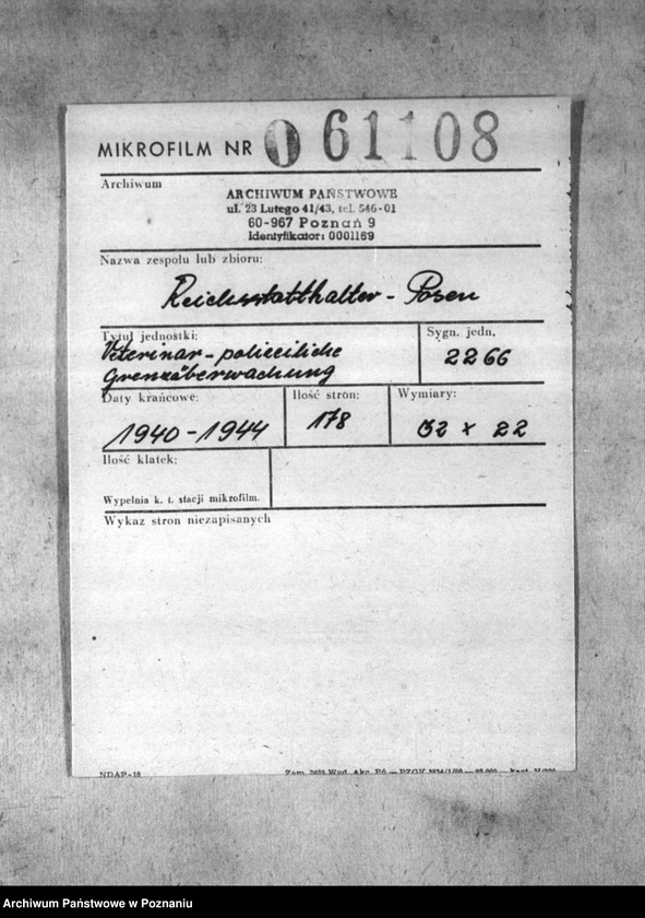 Obraz 2 z jednostki "Veterinär - polizeiliche Grenzüberwachung"