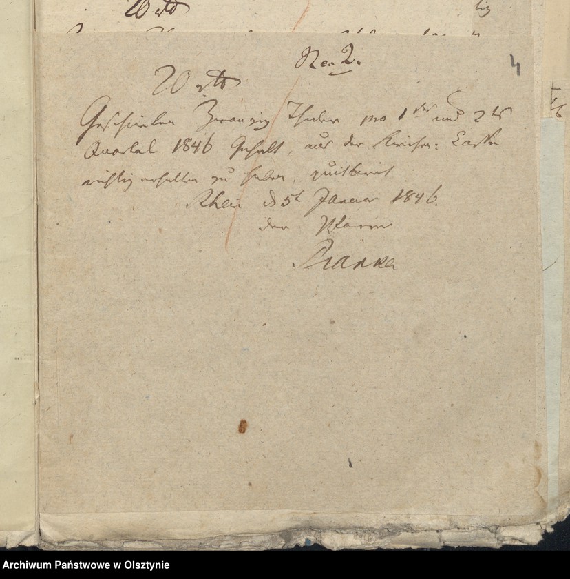 image.from.unit.number "Beläge zur Jahres Rechnung der Kirche zu Rhein für das Jahr 1846"