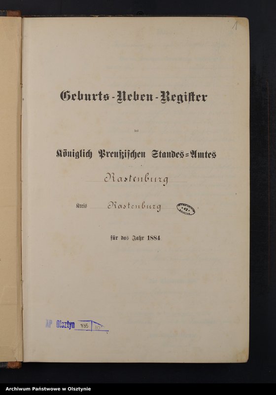 Obraz 3 z jednostki "Geburts-Neben-Register Nr 1 - 278"
