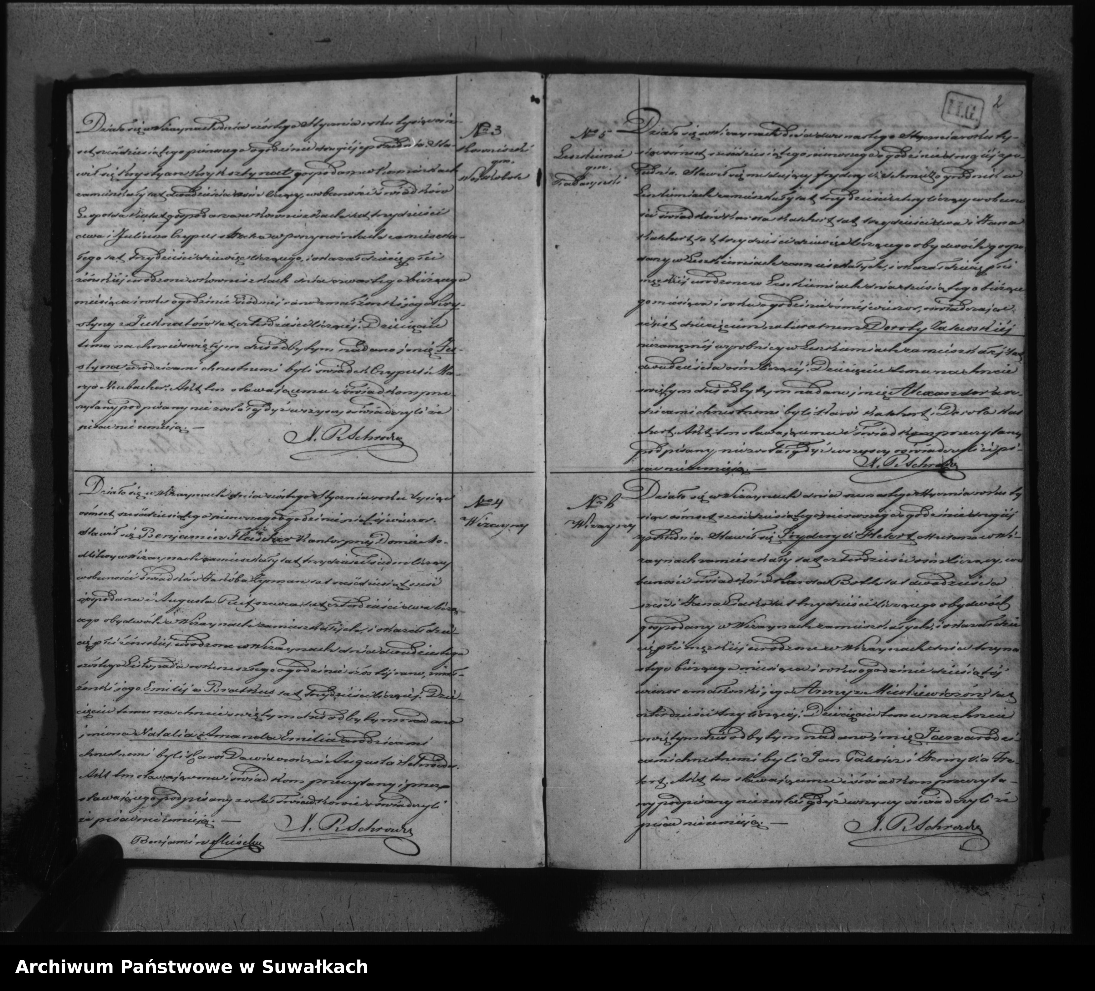 Skan z jednostki: Duplikat Aktów Stanu Cywilnego Parafii Ew. Augsburskiej Wiżajny za rok 1861