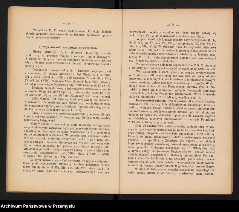 image.from.unit.number "Sprawozdanie Dyrekcji Państw[owego] Gimnazjum im. króla Kazimierza Wielkiego w Bochni za rok szkolny 1929/30"