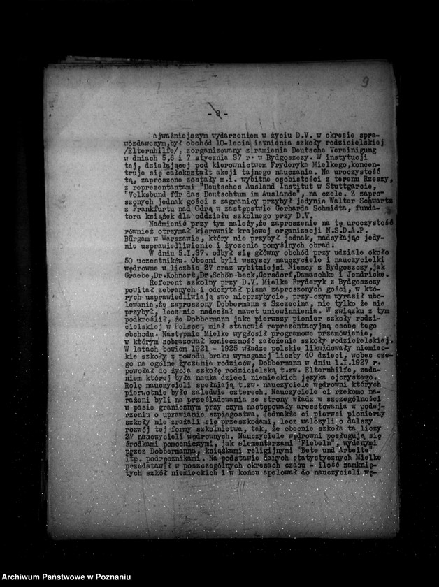 Obraz 13 z jednostki "Sprawozdania z życia mniejszości narodowych za czas od 15 grudnia 1936 r. do 31 maja 1937 r."