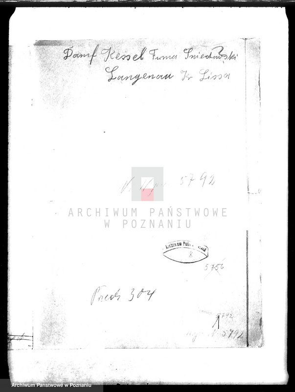 Obraz 4 z jednostki "Majętność Krzycko Małe, pow. leszczyński, własność E. Śmiechowski, nr woj. kotła 5792"