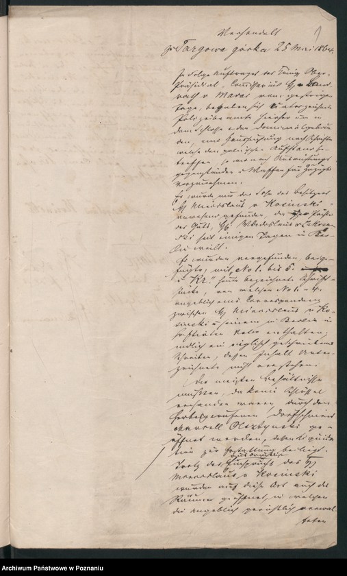 Obraz 4 z jednostki "Von Kosinski /Besitzer/ und Wladislaus von Zakrzewski /Pächter/ von Targowa Górka."