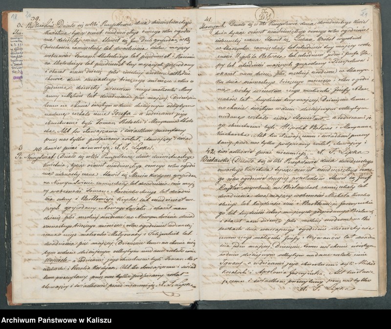 Obraz 13 z jednostki "Księga duplikat akt urodzonych, zaślubionych i zmarłych"