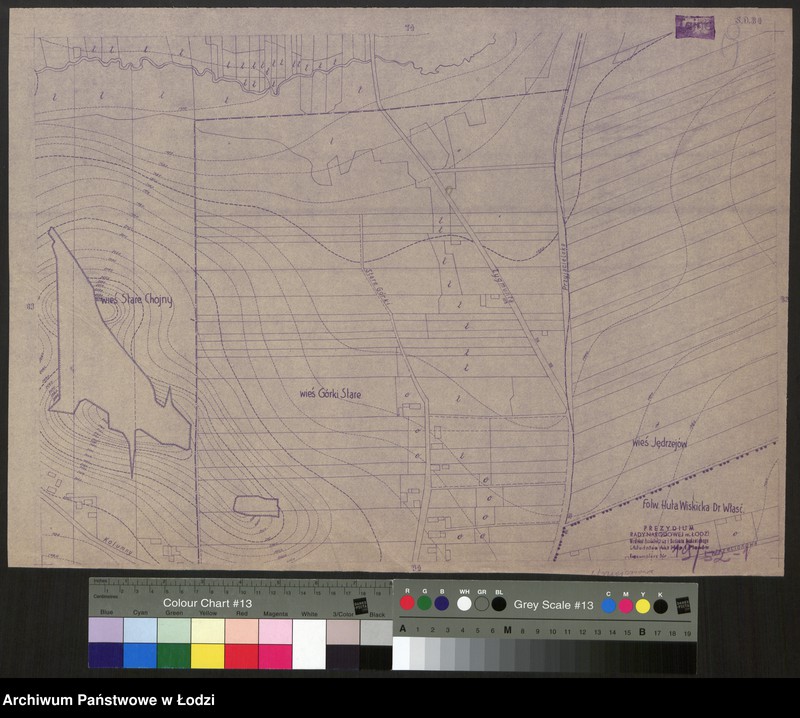 Obraz 1 z jednostki "Plan m. Łodzi 1:2000, odbitki. Sekcja SO 84"