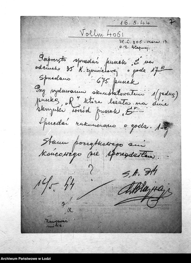 Obraz 10 z jednostki "[Protokoły kontroli przeprowadzonych w masarni nr 306]"