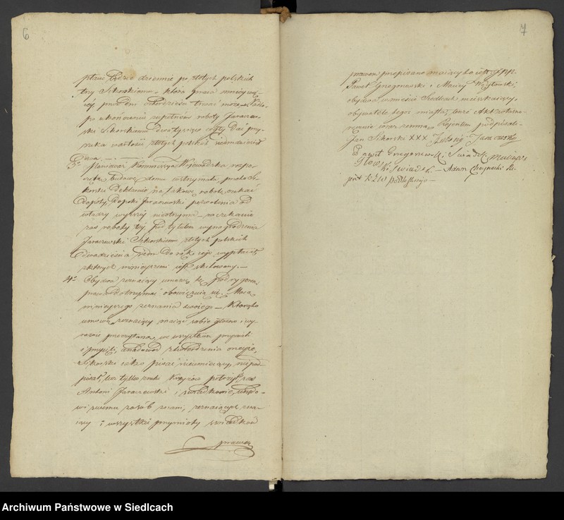 Obraz 6 z jednostki "Księga II Rok 1826 od N 176 do N 332 Adama Chojnackiego Rejenta [Akta notarialne od nr 176 do nr 332]"