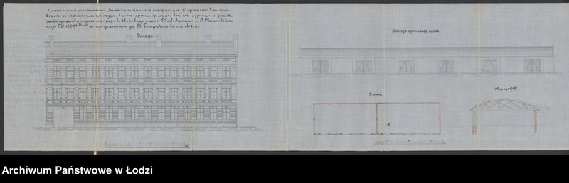 Obraz 13 z jednostki "O postrojkě Iosifom˝ Rahalevskim˝ v˝ Lodzi pod˝ N 1501 kamennyh˝ 3h˝ èt[ažnyh] kazarm˝, kamennago 2h˝ èt[ažnogo] cejhgauza i 1no èt[ažnogo] artillerìjskago saraâ, 1no ètaž[noj] kuznicy i rasširenìâ sortirov˝"